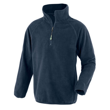 Result Genuine Recycled Recycled Junior Microfleece Top Navy Blue