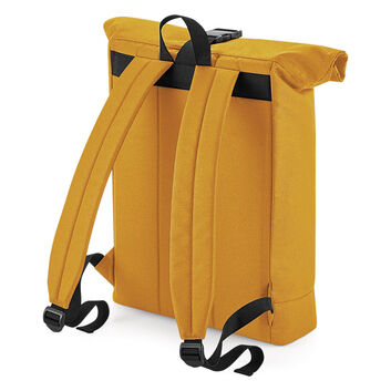 Bagbase Recycled Roll-Top Backpack Mustard