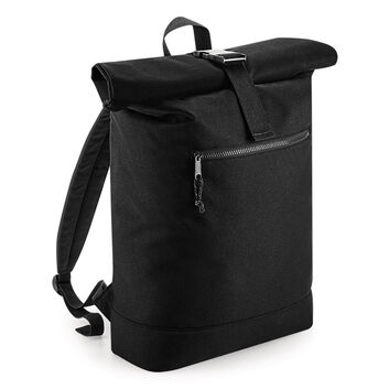 Bagbase Recycled Roll-Top Backpack Black