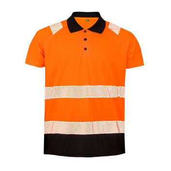 Result Genuine Recycled Recycled Safety Polo Shirt Fluoresent Orange