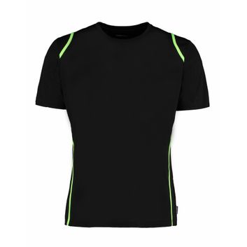 Gamegear Regular Fit Cooltex® Contrast Tee Black/Flourescent Lime