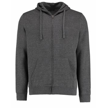 Kustom Kit Regular Fit Superwash® 60 Zipped Hoodie Dark Grey Marl