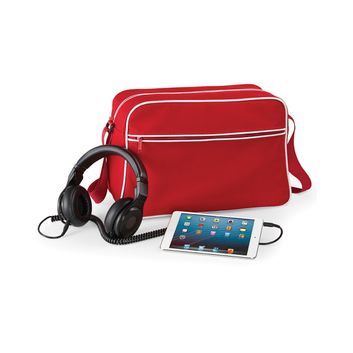 Bagbase Retro Shoulder Bag Classic Red/White