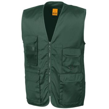 WORK-GUARD by Result Safari Waistcoat Lichen