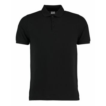 Kustom Kit Slim Fit Heavyweight Classic Superwash® 60 Polo Black
