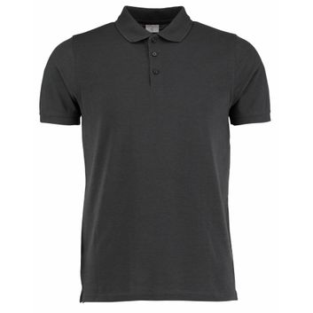 Kustom Kit Slim Fit Heavyweight Classic Superwash® 60 Polo Graphite