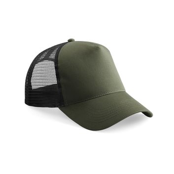 Beechfield  Snapback Trucker Olive/Black