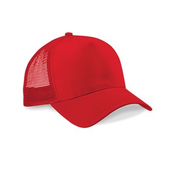 Beechfield  Snapback Trucker Classic Red/Classic Red