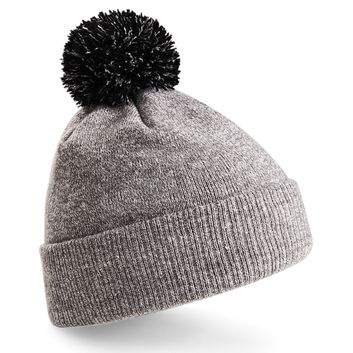 Beechfield  Snowstar® Beanie Heather Grey/Black