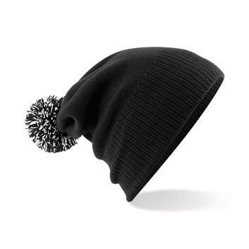 Beechfield  Snowstar® Beanie Black/White