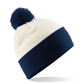 Beechfield  Snowstar® Two-Tone Beanie Off White/ French Navy