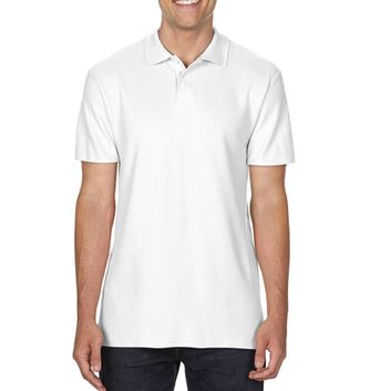 Gildan Softstyle® Adult Double Pique Polo White