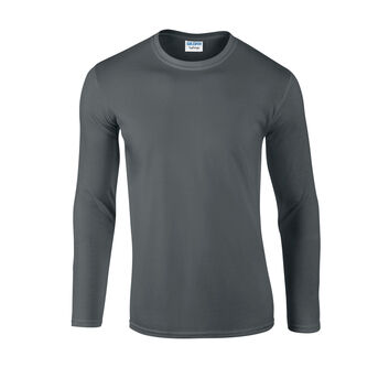Gildan Softstyle® Adult Long Sleeve T-Shirt Charcoal