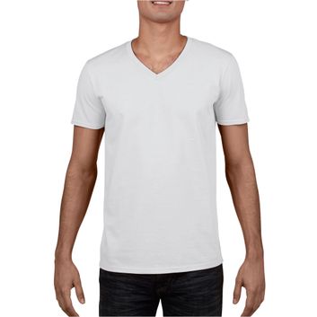 Gildan Softstyle® Adult V-Neck T-Shirt White