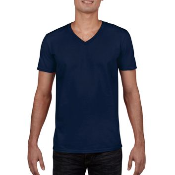 Gildan Softstyle® Adult V-Neck T-Shirt Navy Blue