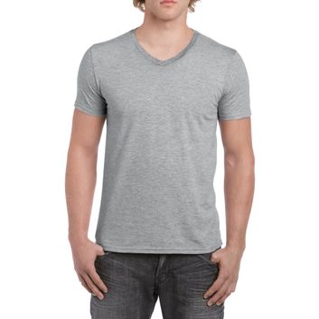 Gildan Softstyle® Adult V-Neck T-Shirt Sport Grey (RS)