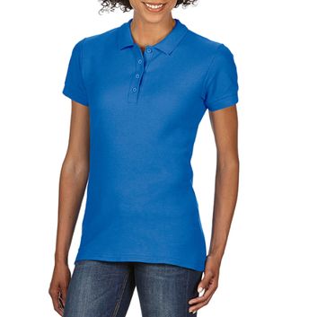 Gildan Softstyle® Ladies' Double Pique Polo Royal