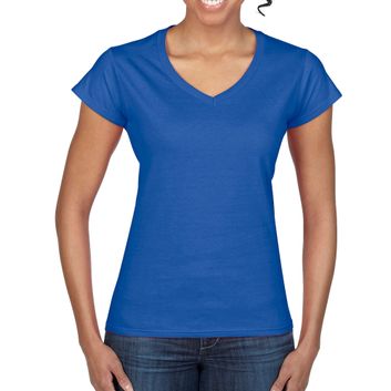 Gildan Softstyle® Ladies' V-Neck T-Shirt Royal