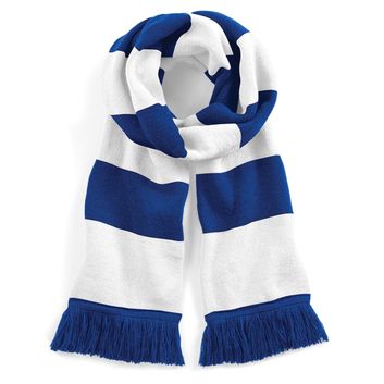 Beechfield  Stadium Scarf Bright Royal/White