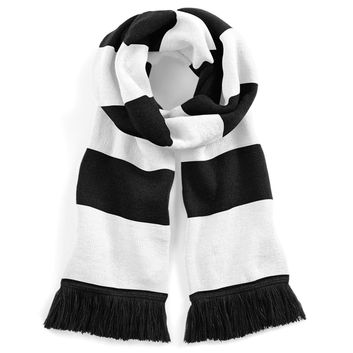 Beechfield  Stadium Scarf Black/White