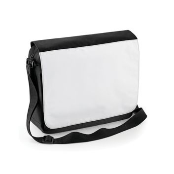 Bagbase Sublimation Messenger Bag Black