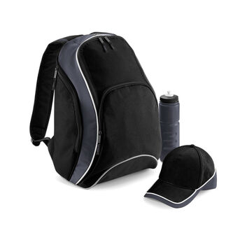 Bagbase Teamwear Backpack Black/Grey/White