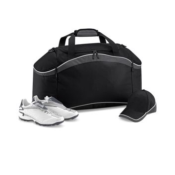 Bagbase Teamwear Holdall Black/Graphite Grey/White