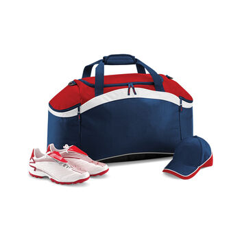 Bagbase Teamwear Holdall F Navy/Classic Red/White