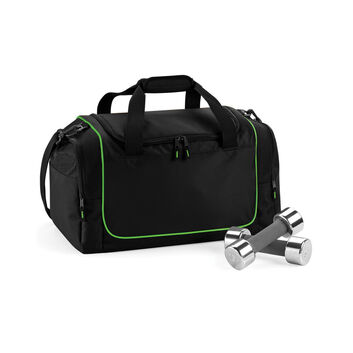 Quadra Teamwear Locker Bag Black/Lime Green