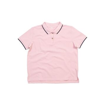 Mantis The Women's Tipped Polo Pink/Navy