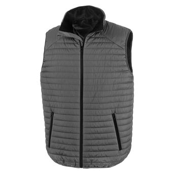 Result Genuine Recycled Thermoquilt Gilet Grey/Black
