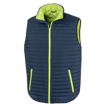 Result Genuine Recycled Thermoquilt Gilet Navy/Lime
