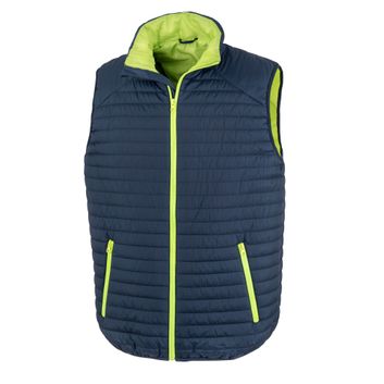 Result Genuine Recycled Thermoquilt Gilet Navy/Lime
