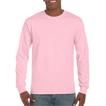 Gildan Ultra Cotton Adult Long Sleeve T-Shirt Light Pink