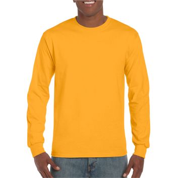 Gildan Ultra Cotton Adult Long Sleeve T-Shirt Gold