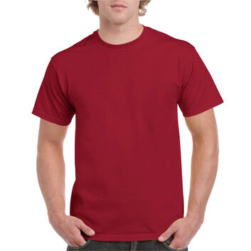 Gildan Ultra Cotton Adult T-Shirt Heather Cardinal