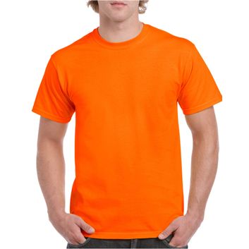 Gildan Ultra Cotton Adult T-Shirt Safety Orange