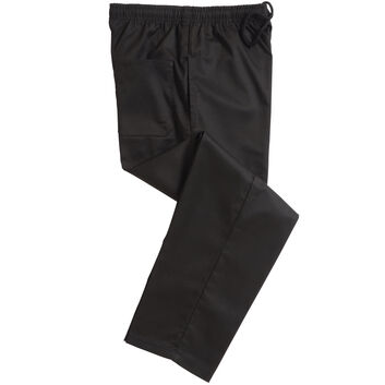 Dennys Unisex Elasticated Black Trouser