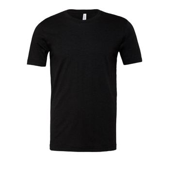 Bella Unisex Heather Jersey Short Sleeve Tee Black/Heather