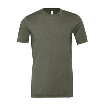 Bella Unisex Heather Jersey Short Sleeve Tee Heather Military Green