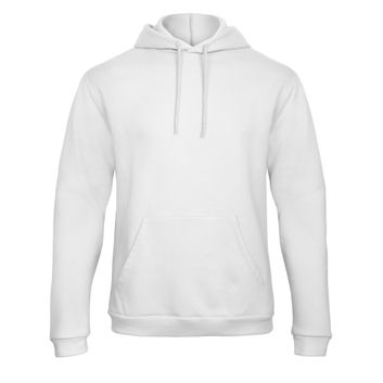 B&amp;C Unisex ID.203 50/50 Hooded Sweatshirt White