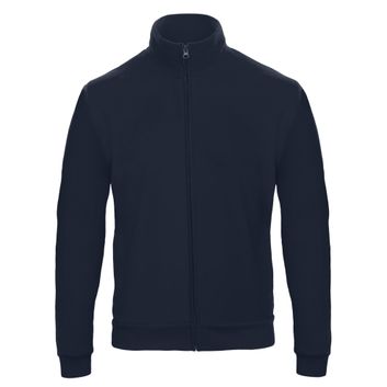 B&amp;C Unisex ID.206 50/50 Full Zip Sweat Jacket Navy Blue