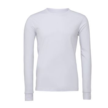 Bella Unisex Jersey Long Sleeve Tee White
