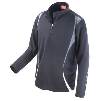 Spiro Unisex Trial Training Top Black/Grey/White