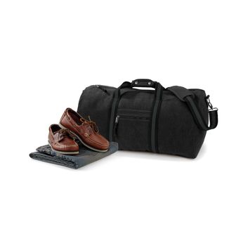 Quadra Vintage Canvas Holdall Vintage Black