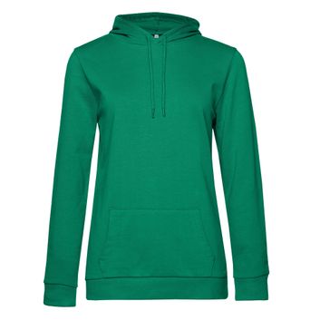 B&amp;C Women's #Hooded Sweat Kelly Green