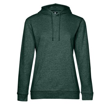 B&amp;C Women's #Hooded Sweat Heather Dark Green