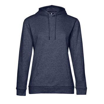 B&amp;C Women's #Hooded Sweat Heather Navy
