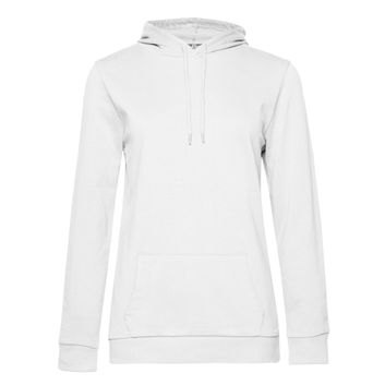 B&amp;C Women's #Hooded Sweat White