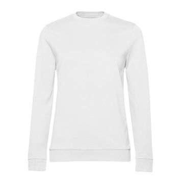 B&amp;C Women's #Set In Sweatshirt White